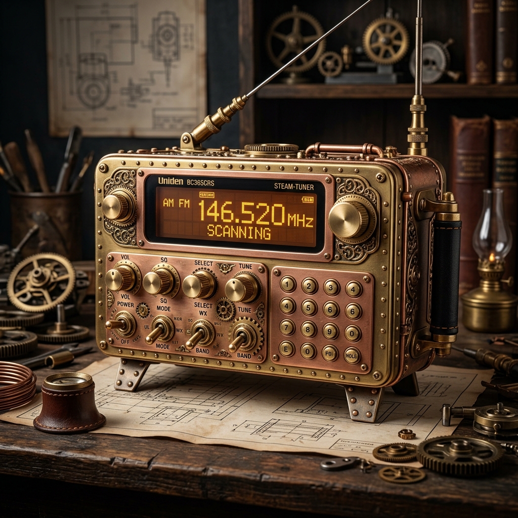 Uniden BC365CRS Steampunk Scanner Review